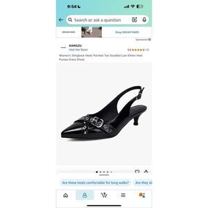 Xiangzu Brand Heels with Buckle Accents Size 8 NIB